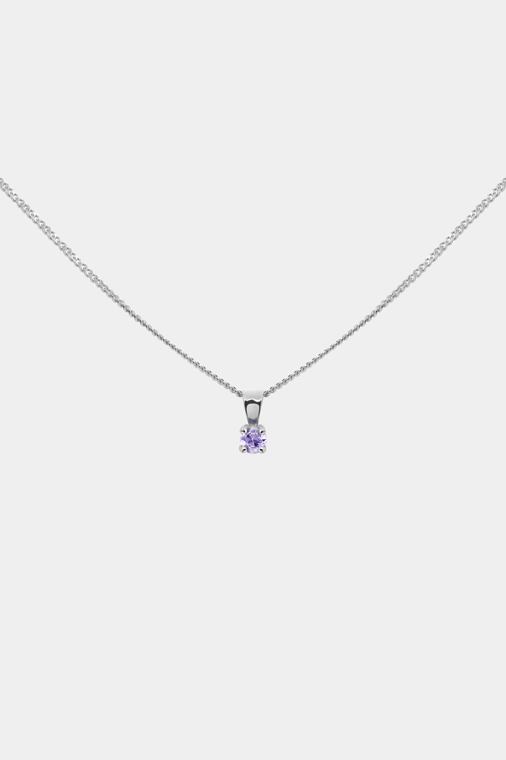 Birthstone Pendant | 9K White Gold
