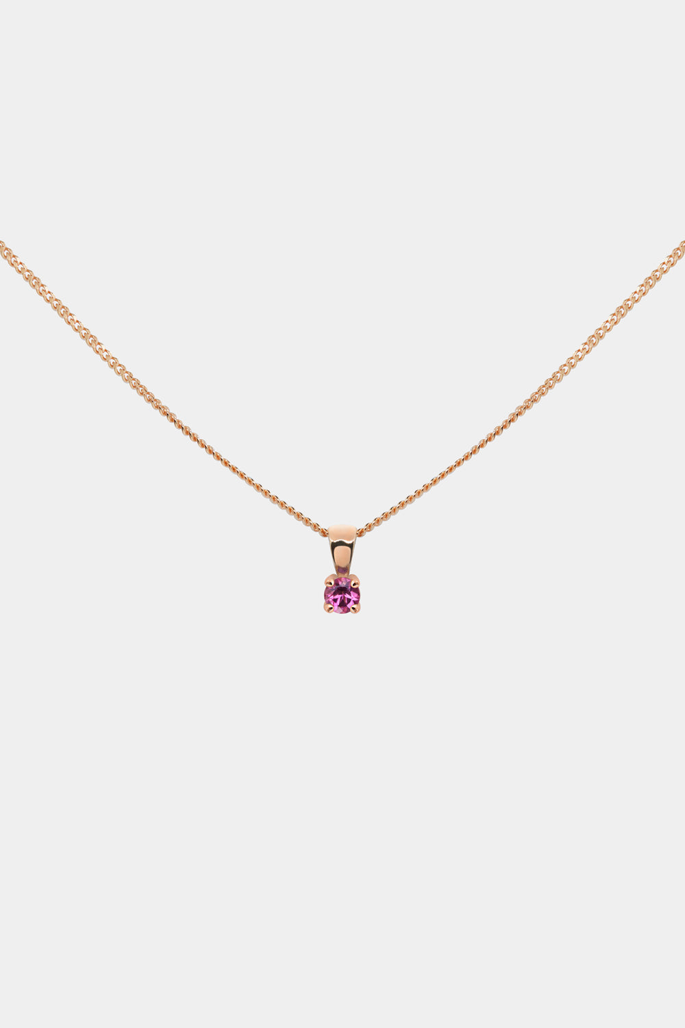 Birthstone Pendant | 9K Rose Gold