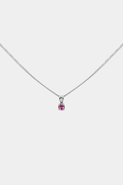 Birthstone Pendant | 9K White Gold
