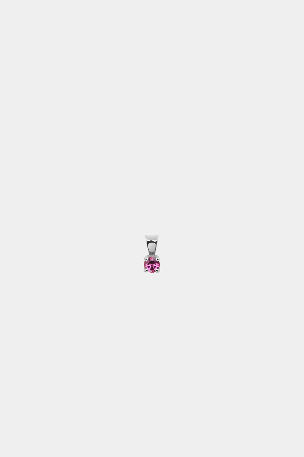 Birthstone Pendant | 9K White Gold