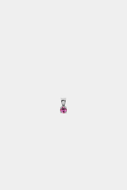 Birthstone Pendant | 9K White Gold