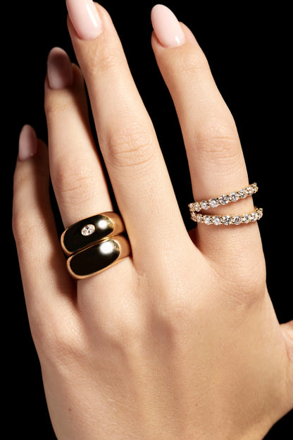 Blob Ring | Silver or White Gold