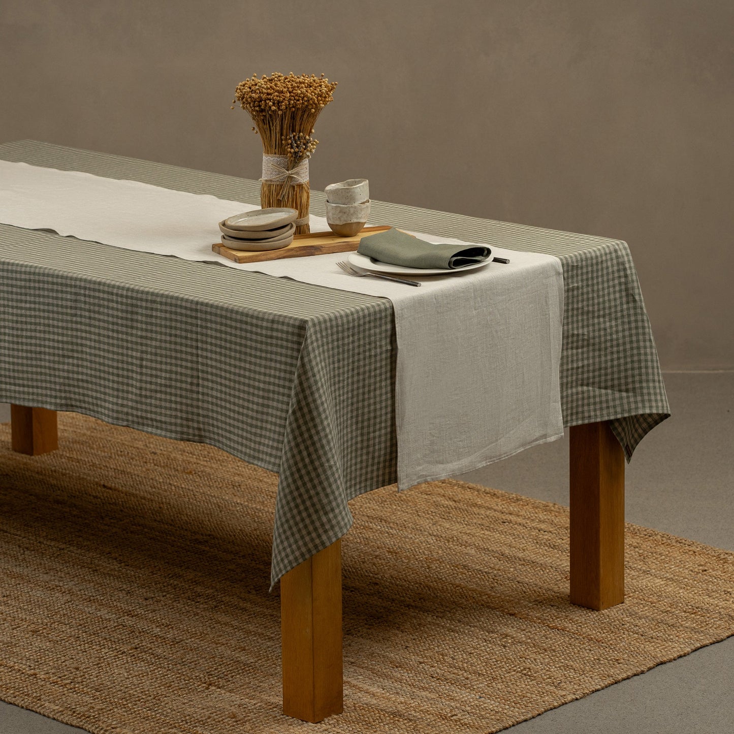 Holiday Linen Tablecloth