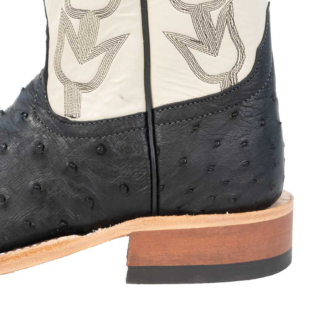 Anderson Bean Women's Black Ostrich Boot - Teskey's Exclusive