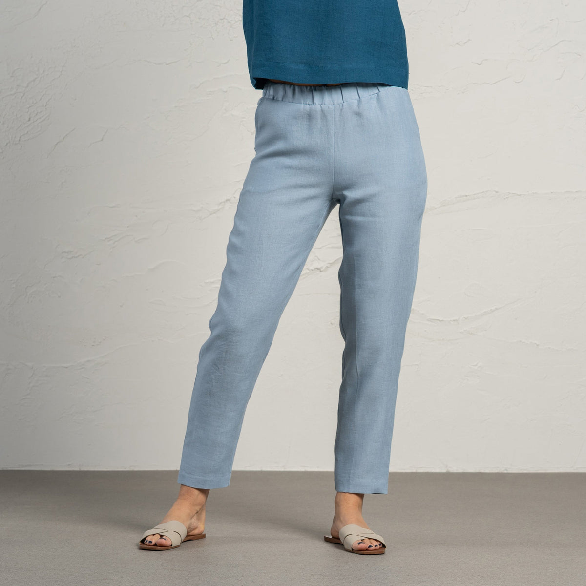 Linen Pants Dakota Cloudy Blue