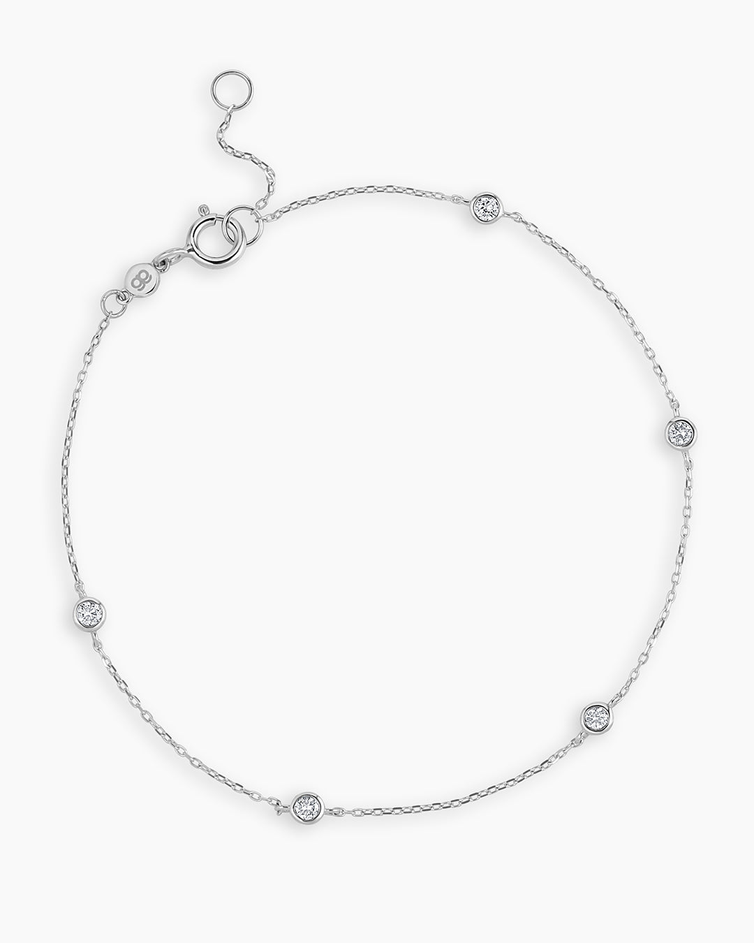 14K Classic Five Diamond Bracelet