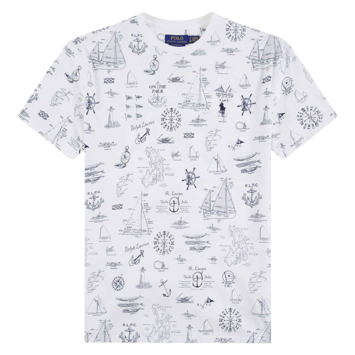 Nautical Tee | Seaward Bound White