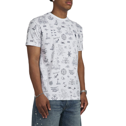 Nautical Tee | Seaward Bound White