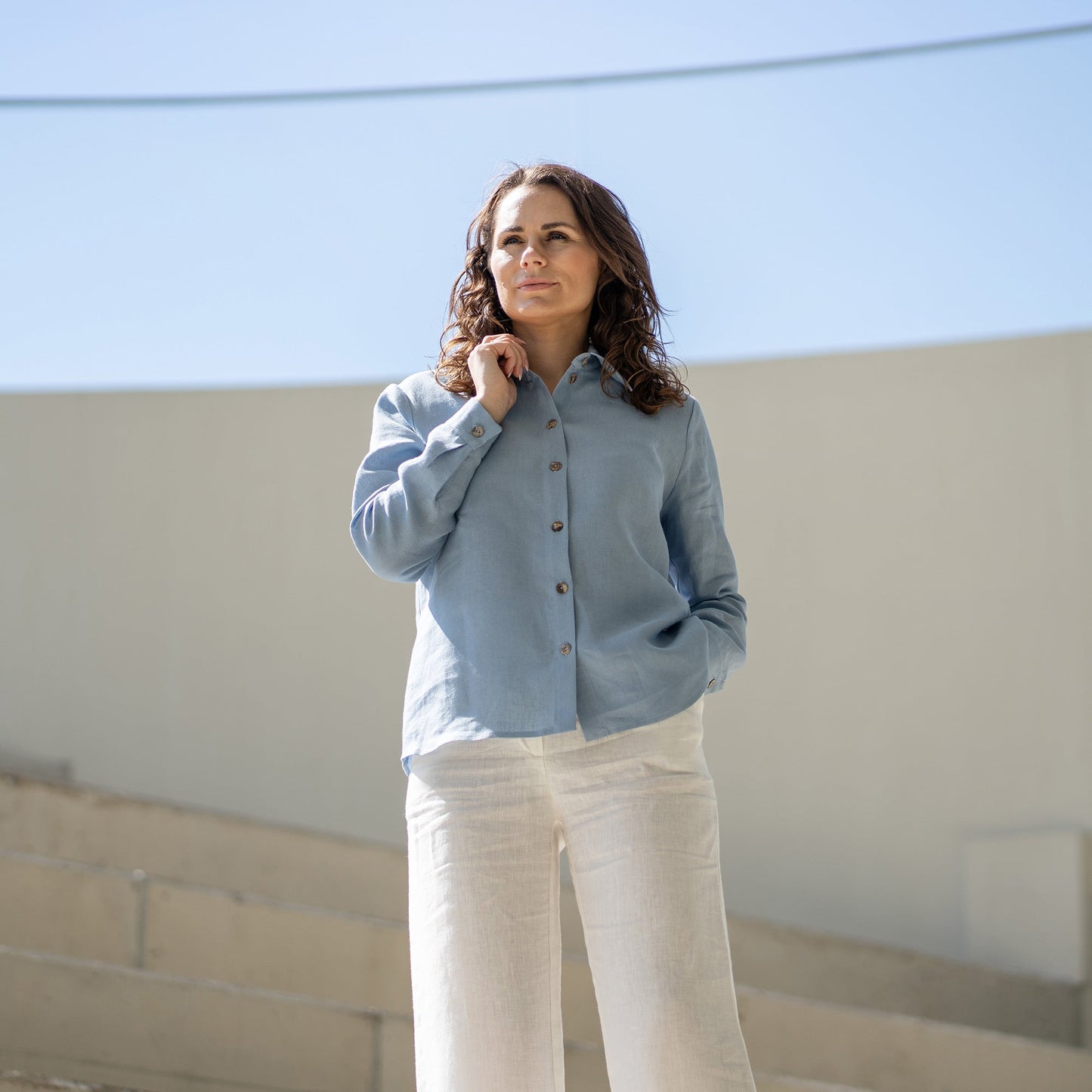 Women's Button-Up Blouse Rebeca