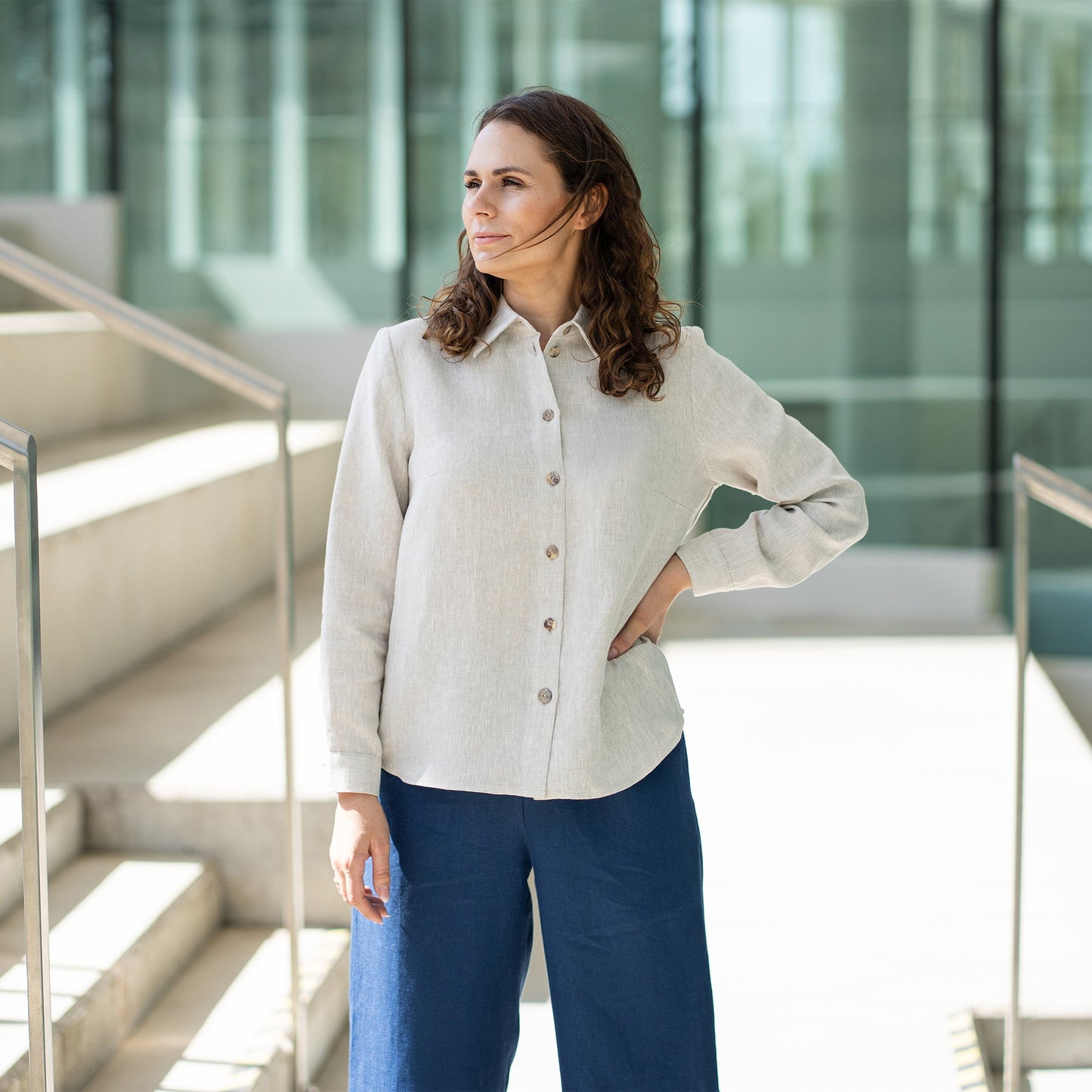 Women's Button-Up Blouse Rebeca