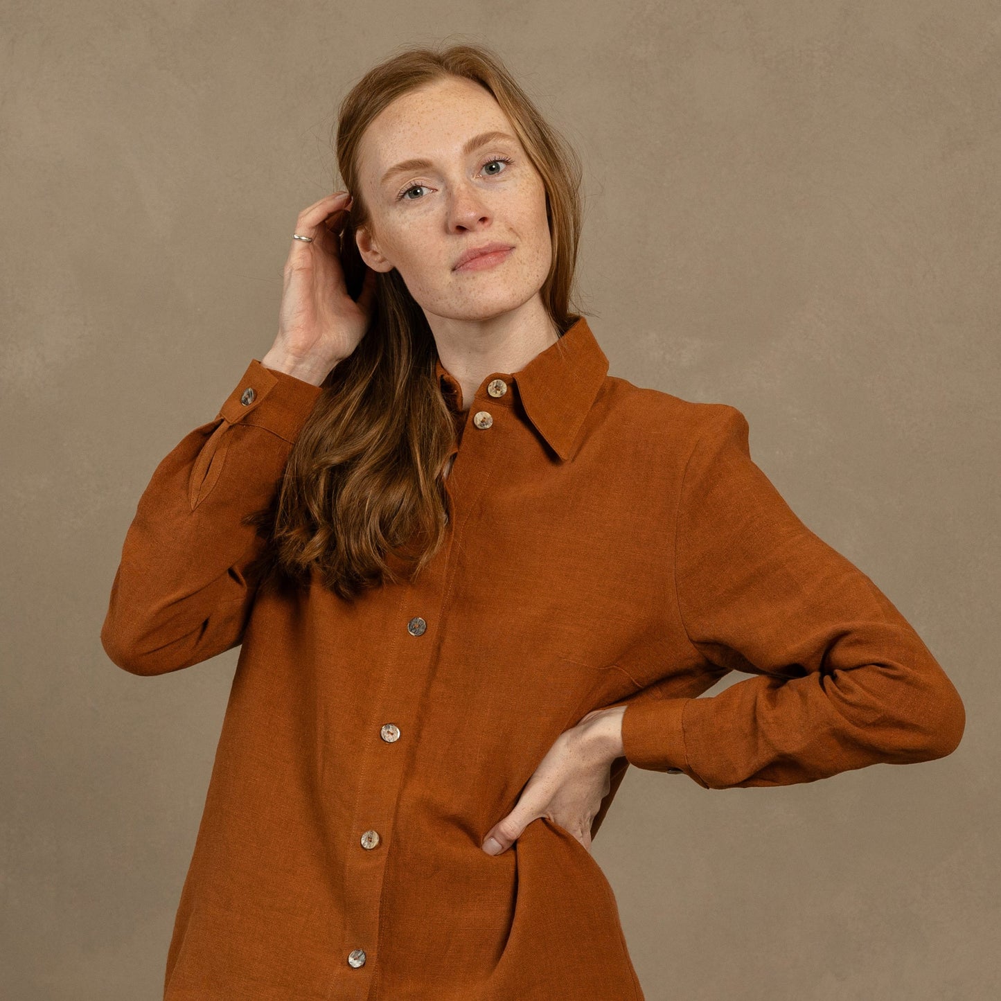 Women's Button-Up Blouse Rebeca