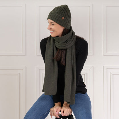 Women's Knit Scarf Merino