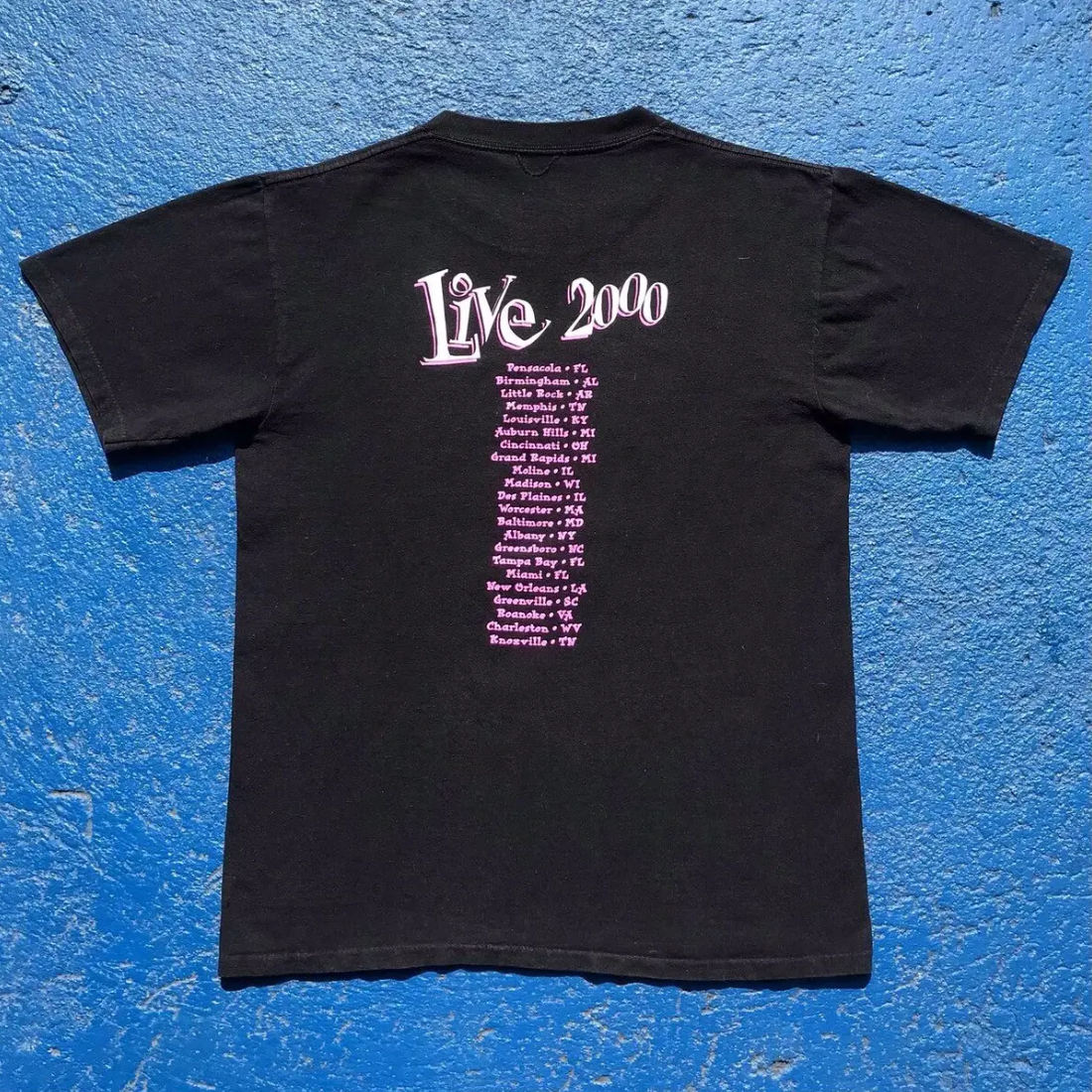 Britney Spears Live 2000 - Vintage Black T-Shirt