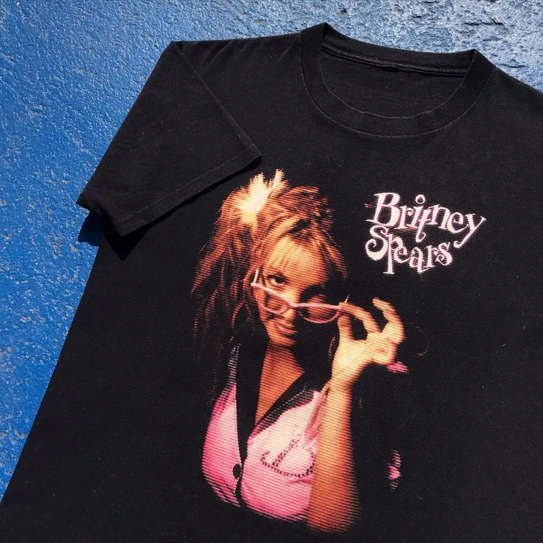 Britney Spears Live 2000 - Vintage Black T-Shirt