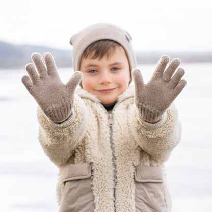 Kids' Knit Beanie & Gloves 2-Piece
