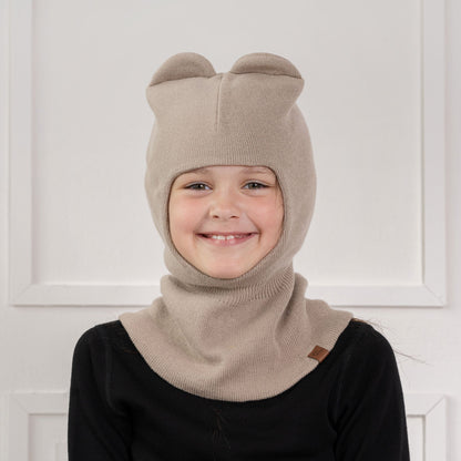 Kids' Knit Balaclava & Gloves Cotton 2-Piece
