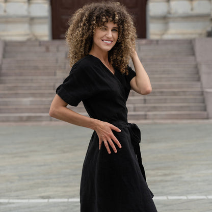 Vacation Summer Wrap Dress Eliana