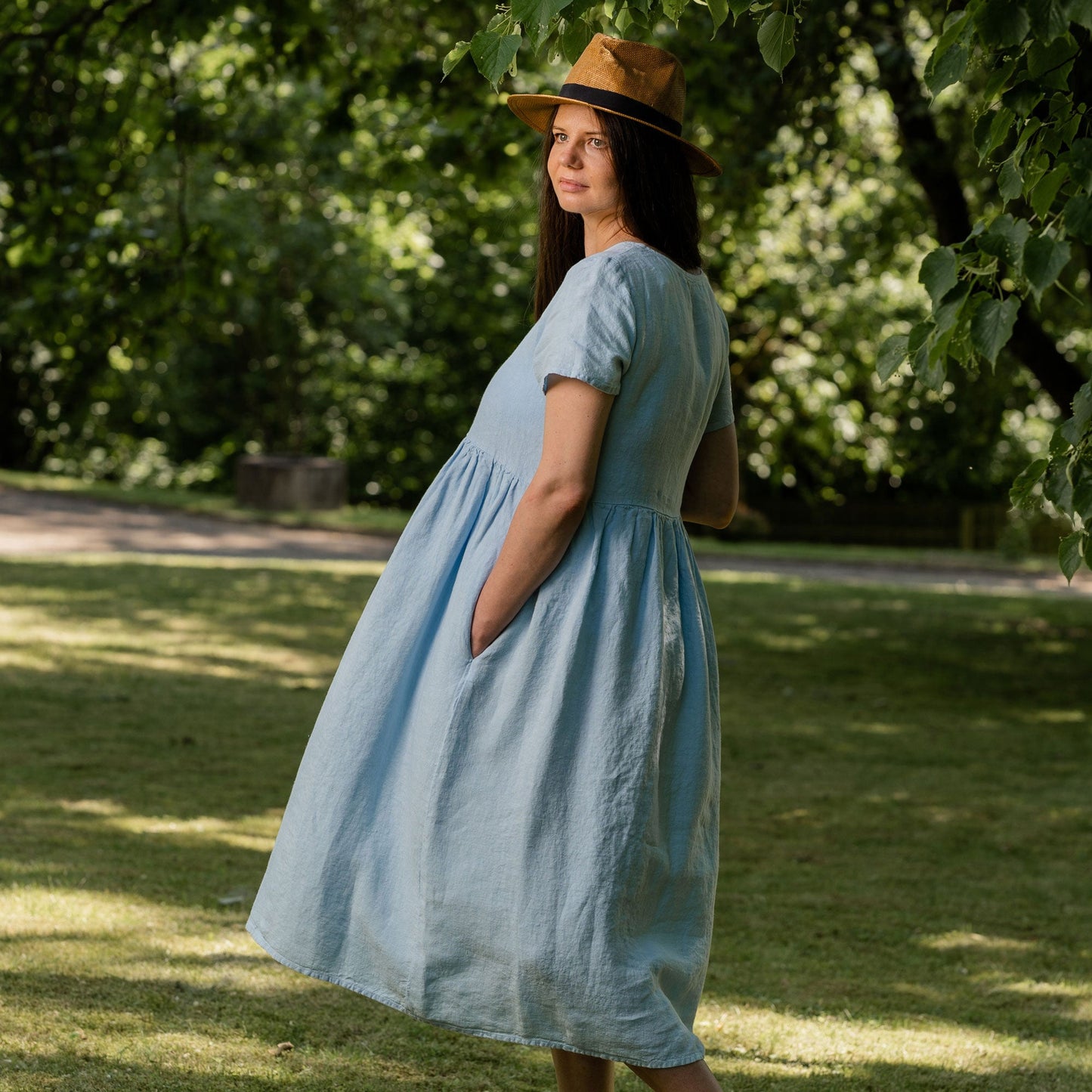 Smock Dress Maria Cloudy Blue