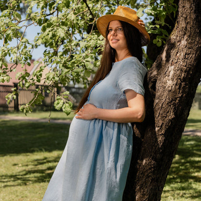 Smock Dress Maria Cloudy Blue