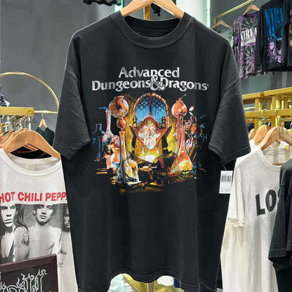 Ad & D 80's Vintage Washed Black T-Shirt
