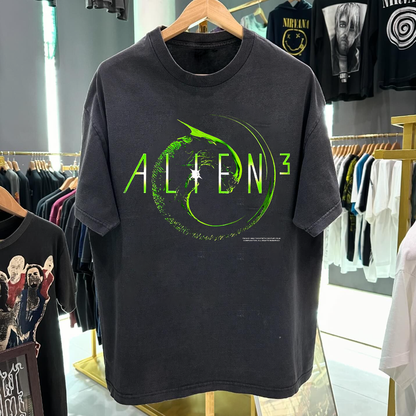 Alien 3 The Bitch Is Back 1992 Promo Vintage Washed Black T-Shirt