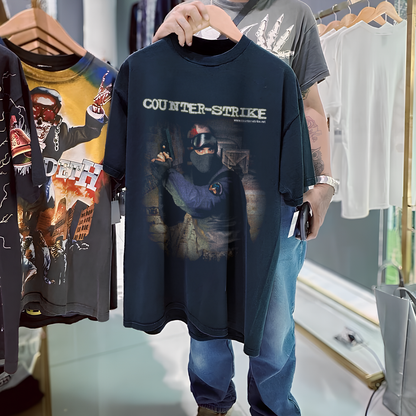 Counterstrike 1.6 1999 Promo Vintage Washed Black T-Shirt