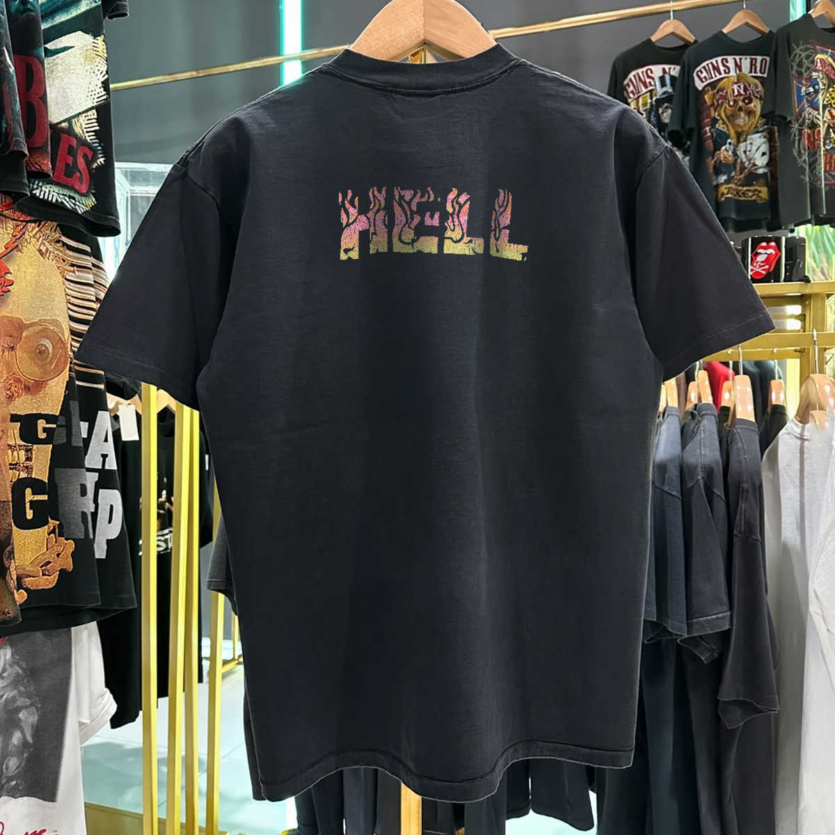 1994 Melvins 'Hell' Frank Kozik Rare Washed Black T-Shirt