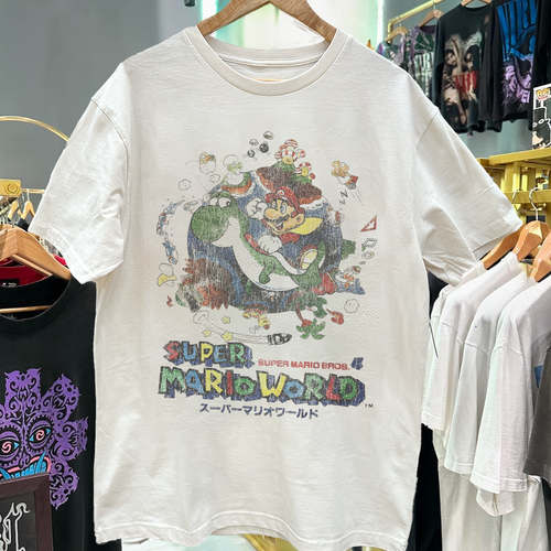 Super Mario World '98 Japan Vintage White T-Shirt