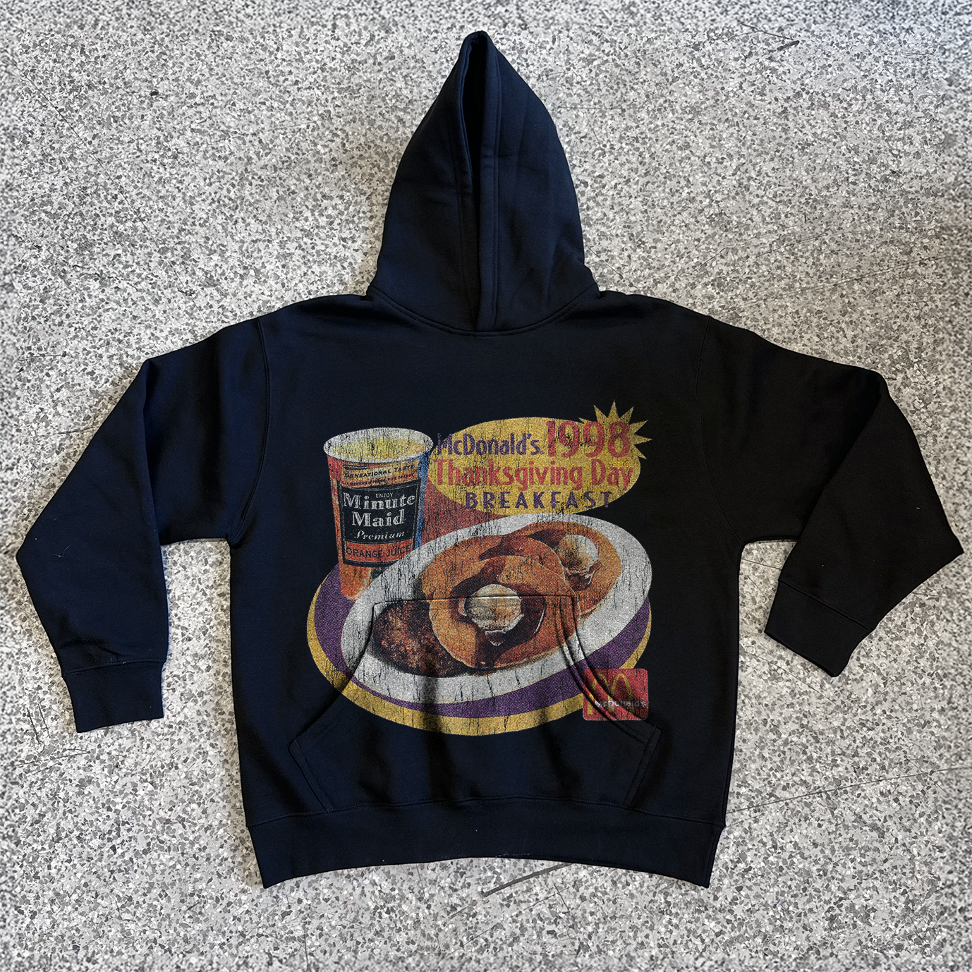 98 Thanksgiving Jumbo Black Hoodie
