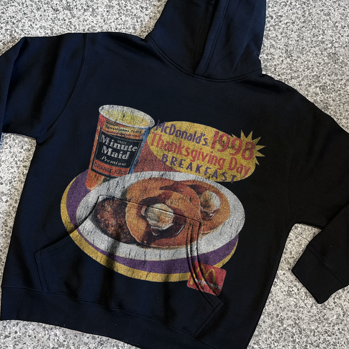 98 Thanksgiving Jumbo Black Hoodie