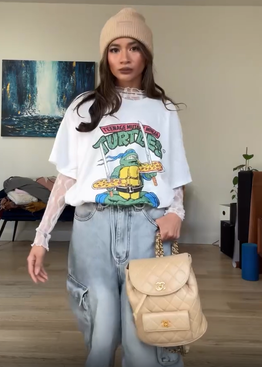 90's Leonardo Slammin' Vintage Washed White T-Shirt