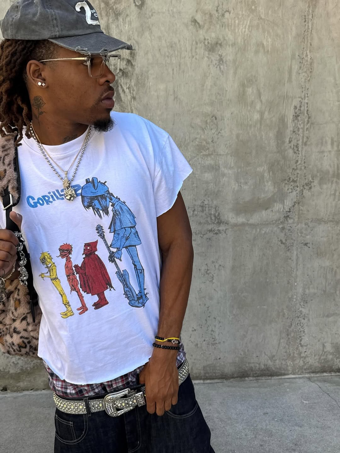 Rare Gorillaz Washed White Tee