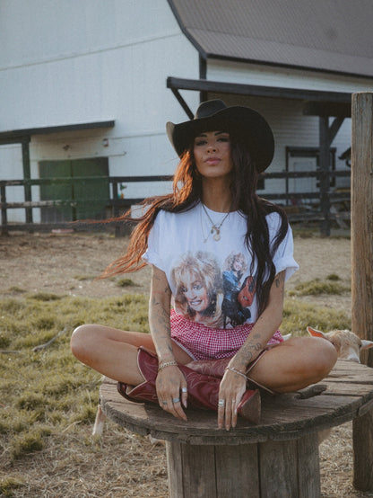 Dolly Parton 1994 Dolywood Rare Vintage Washed White T-Shirt