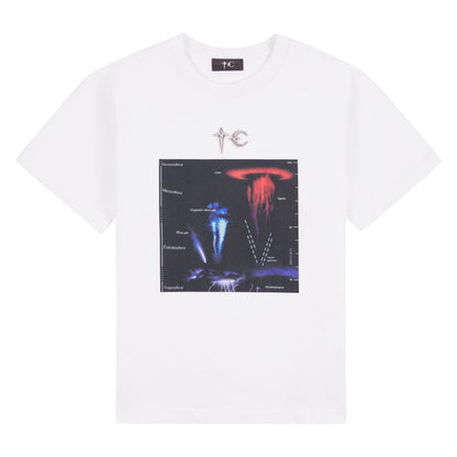 Lightning Hierachy Tee | White