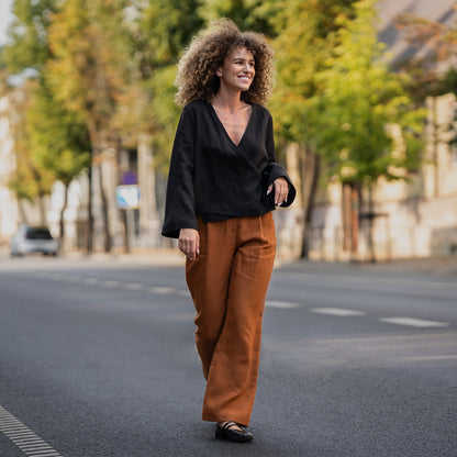Relaxed Wrap Top Thea