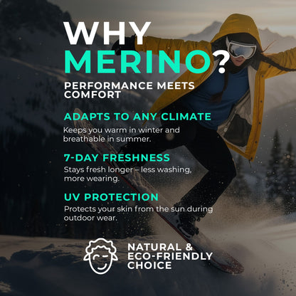 Women's 100% Merino Base Layer Set Denim
