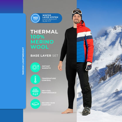 Men's 160 Base Layer Set Black