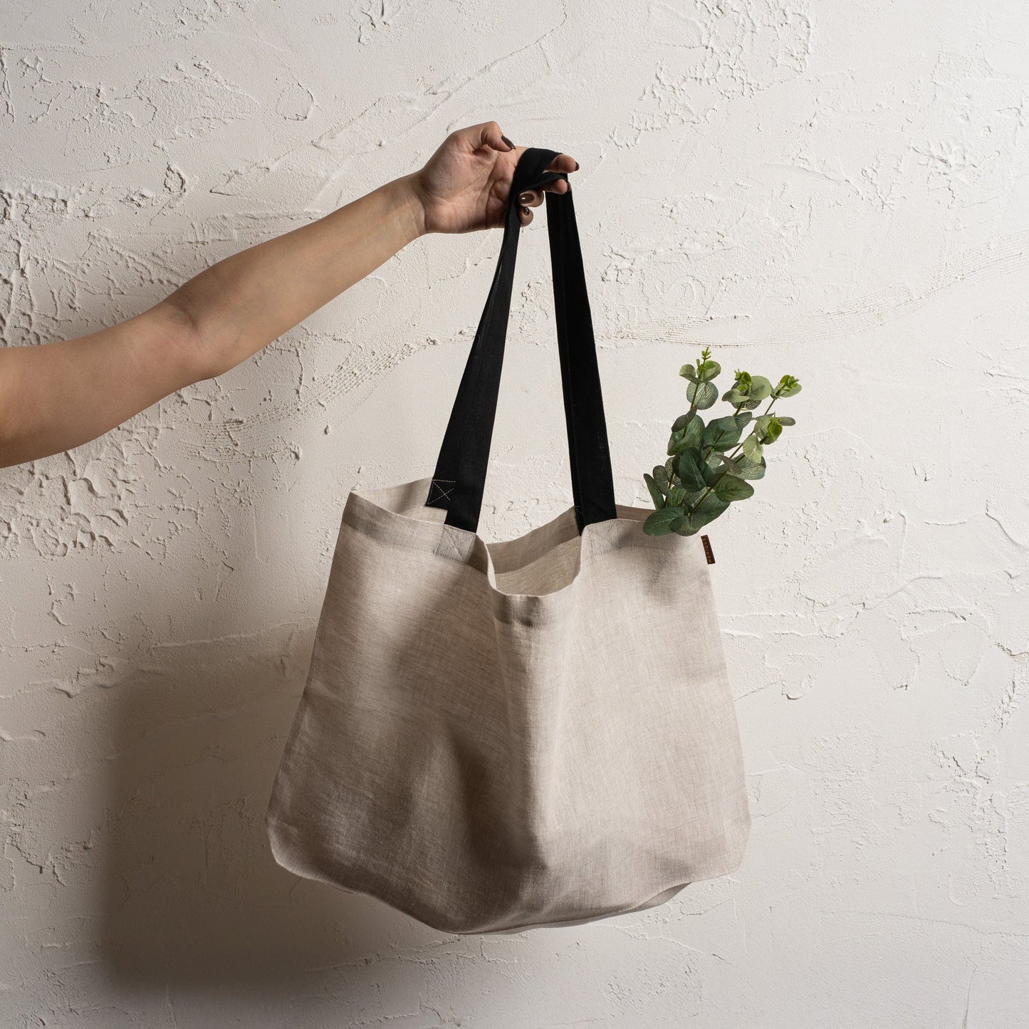 Linen Large Shopping Bag