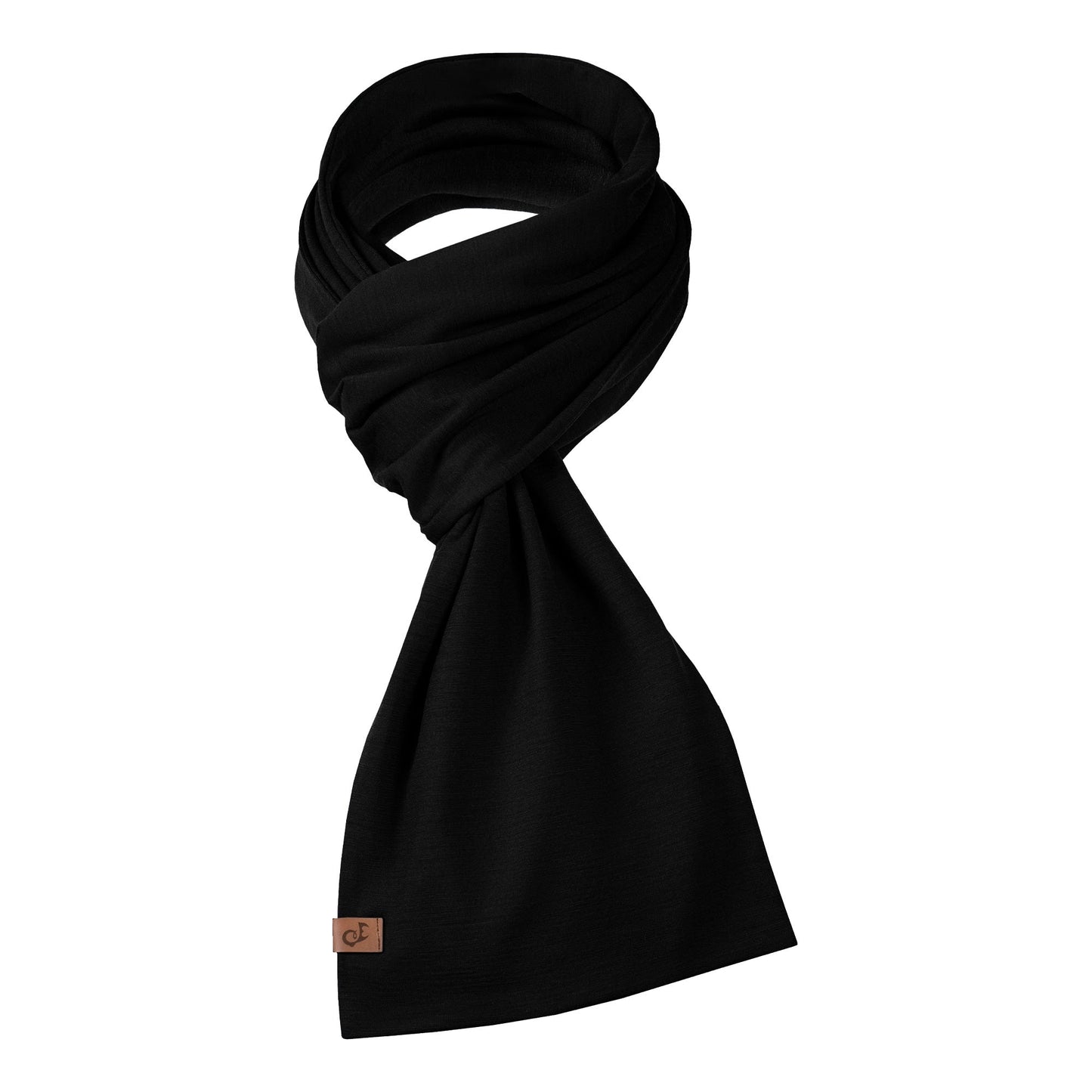 Men's Merino Scarf Black