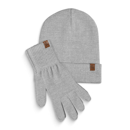 Women's Knit Beanie & Gloves 2-Piece