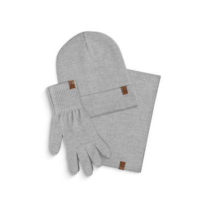 Men's Knit Beanie, Gaiter & Gloves 3-Piece