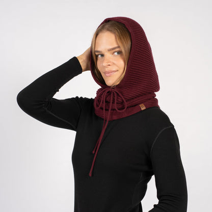 Women's Knit Merino Hood Balaclava
