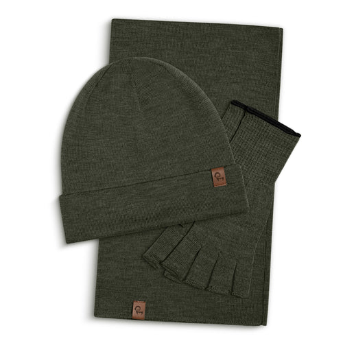 Women's Liner Gaiter, Beanie & Gloves 3-Piece
