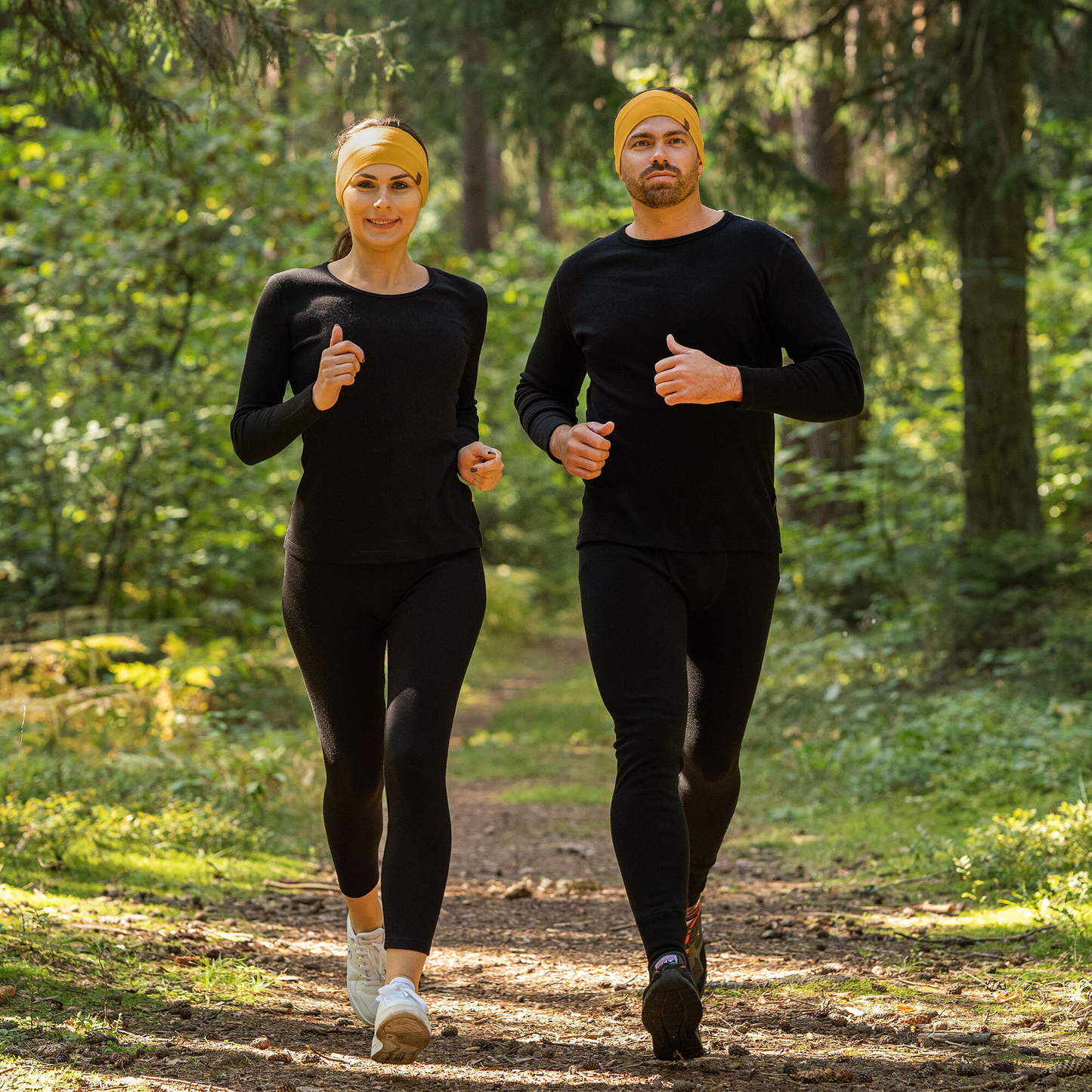Unisex Merino Active Headband Yellow