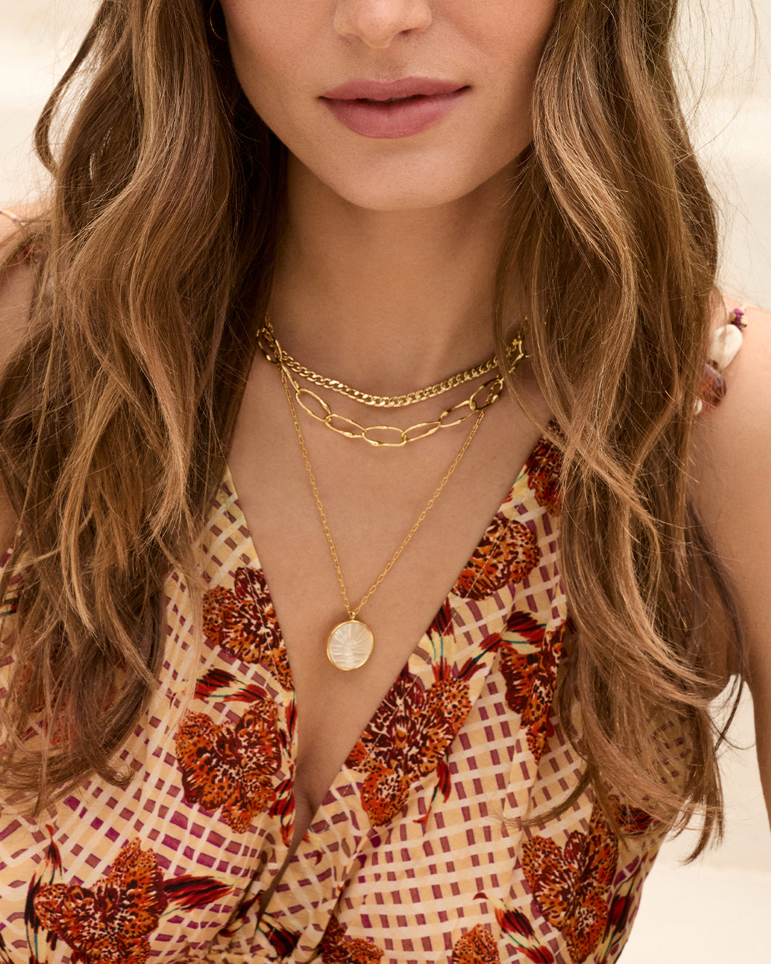 Sunset Etched Necklace