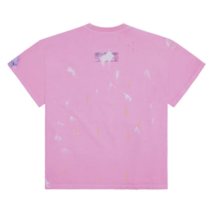 Paint Thrashed Tee | Pink