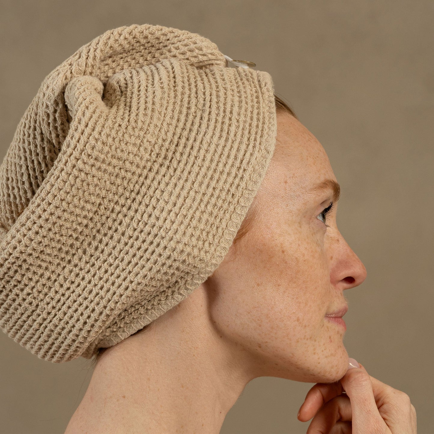Waffle Washcloth & Hair Towel 2-Set