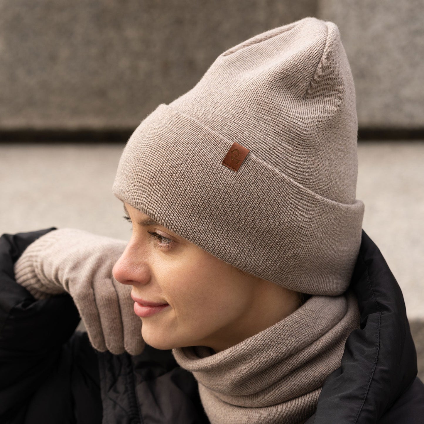 Women's Knit Beanie Hat Merino Wool