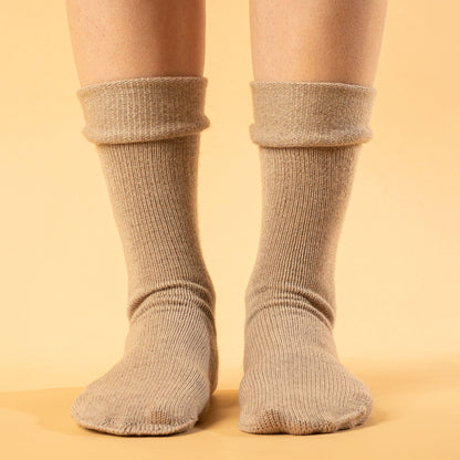 Women's Socks 2-Pack Black/Creamy beige