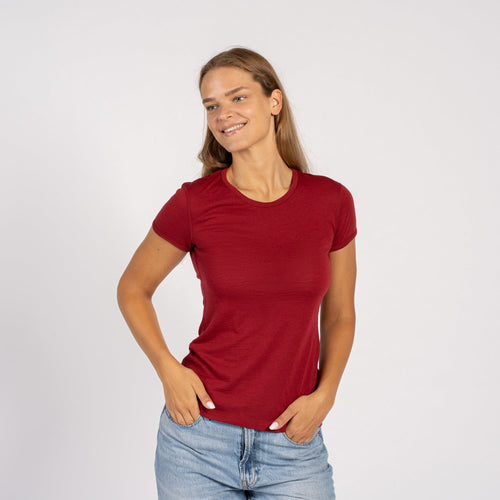 Women's 160 Merino T-Shirt Royal Cherry